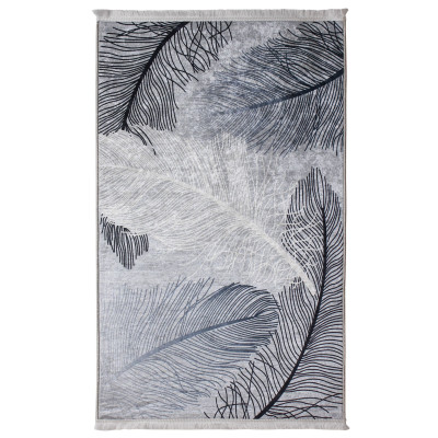 Dywan drukowany SAVA, petra 50x80cm, kol. szary pióra - 5903754823800