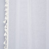 Firanka z tunelem ASENA 140/260 cm, kol. ecru boho frędzle - 5903754820977