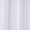 Firana z kółkami BEND 140x260 cm, kol. biały geometryczne łuki - 5903754819728