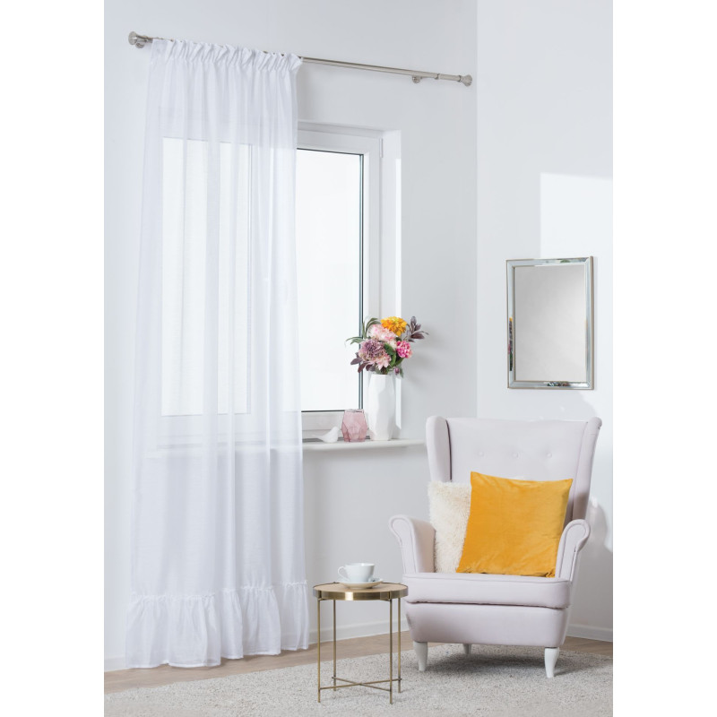 Firanka na taśmie EMILIA 140x260 biała - 5903754815287