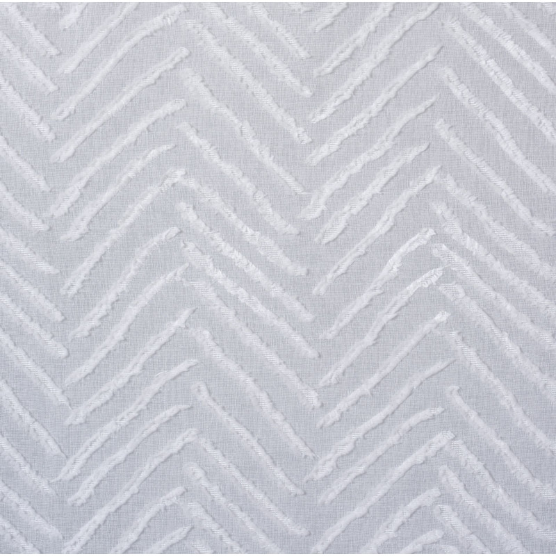 Firana klasyczna poliester 140 cm x 260 kółka biała fantazyjne zdobienie - 5903754818127