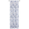 Firana z taśmą marszczącą Planto motyw kwiatowy 140x260 cm biało-szara - 5903754826986