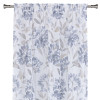 Firana z taśmą marszczącą Planto motyw kwiatowy 140x260 cm biało-szara - 5903754826986