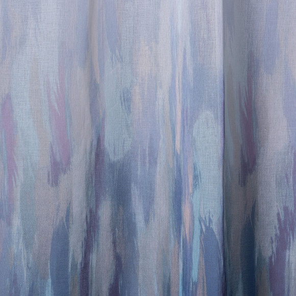 Firana z taśmą SEA 140x260cm, kol. niebieski - 5903754821592