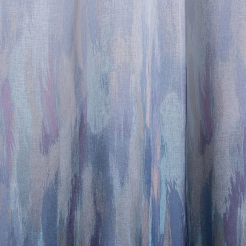 Firana z taśmą SEA 140x260cm, kol. niebieski - 5903754821592