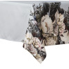 Obrus Alice 140x180 cm szary w kwiaty - 5903754806711
