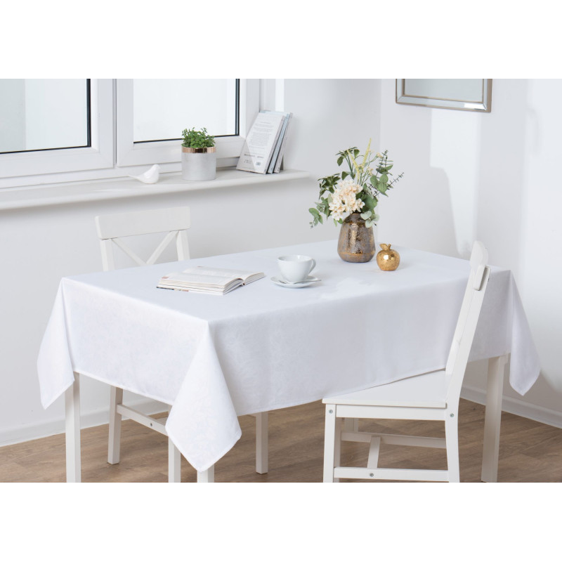 Obrus plamoodporny BIMO rozm. 140x180cm, kol. biały - 5903754830051