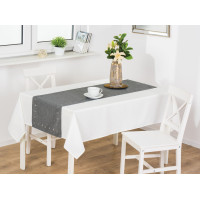 Bieżnik świąteczny Natale 40x140 cm szary - 5903754808166