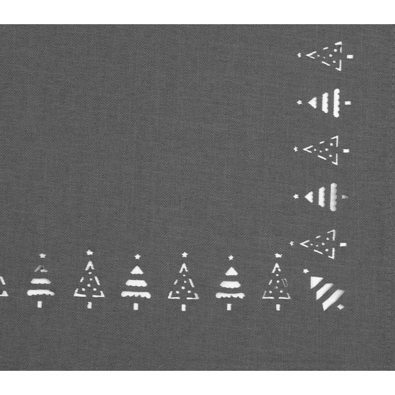 Bieżnik świąteczny Natale 40x140 cm szary - 5903754808166