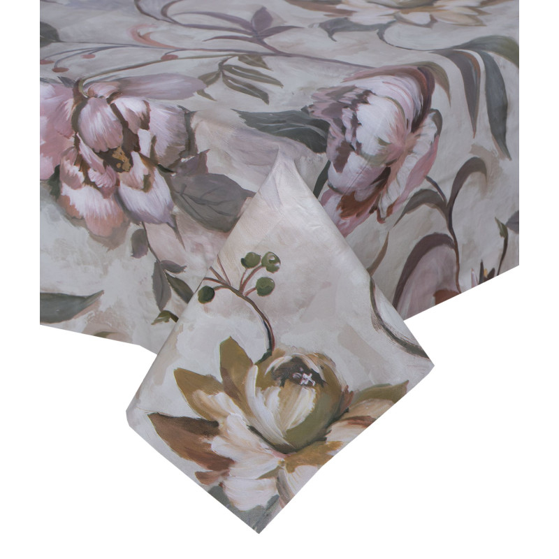 Cerata PVC MORET roz.90x140cm gruba motyw roślinny, kwiaty - 5903754831867