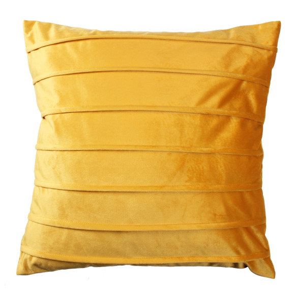 Poszewka aksamitna Feli musztarda 45x45 cm - 5903754805745