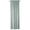 Zasłona z taśmą ABETO 140/260 cm kol. szałwia wzór w jodełkę - 5903754828676
