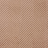Zasłona z taśmą ABETO 140/260 cm kol. tabacco wzór w jodełkę - 5903754828683