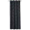 Zasłona z kółkami ALLORO 140x260cm,czarny/złoty nadruk - 5903754828621