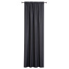 Zasłona z tunelem DERBY 140x260cm antracyt - 5903754818578
