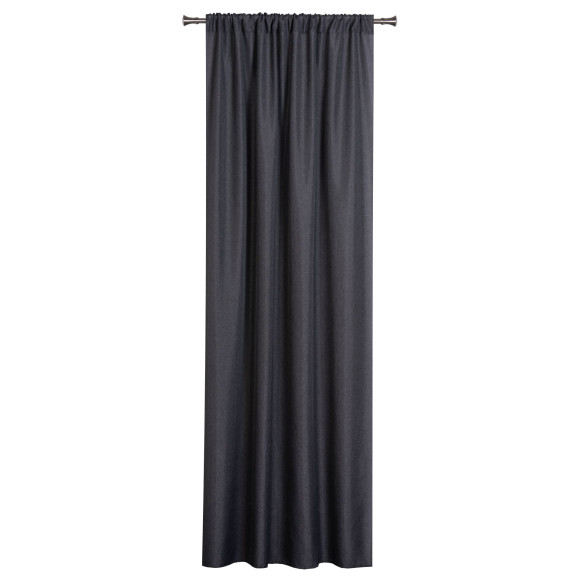 Zasłona z tunelem DERBY 140x260cm antracyt - 5903754818578