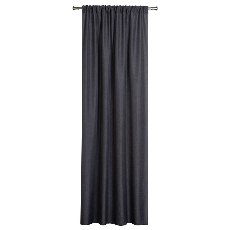 Zasłona z tunelem DERBY 140x260cm antracyt - 5903754818578
