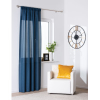 Zasłona z tunelem DERBY 140x260cm granatowa - 5903754818530