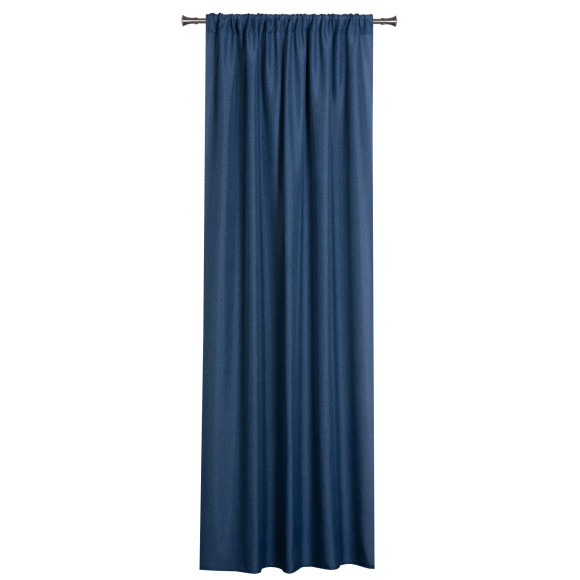 Zasłona z tunelem DERBY 140x260cm granatowa - 5903754818530