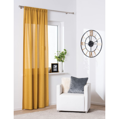 Zasłona z tunelem DERBY 140x260cm musztardowa - 5903754818561