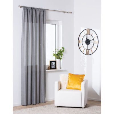 Zasłona z tunelem DERBY 140x260cm szara - 5903754818554