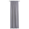 Zasłona z tunelem DERBY 140x260cm szara - 5903754818554