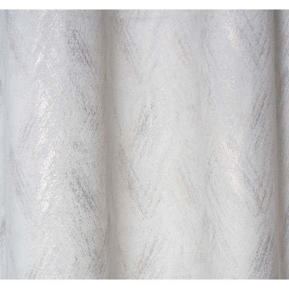 Zasłona z kółkami DUBAI złote przetarcia 140x260 cm ecru - 5903754818608