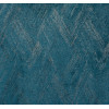 Zasłona z kółkami DUBAI złote przetarcia 140x260 cm morska - 5903754817144