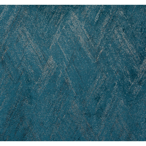Zasłona z kółkami DUBAI złote przetarcia 140x260 cm morska - 5903754817144
