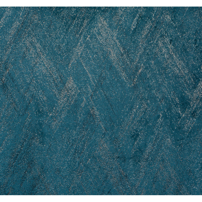 Zasłona z kółkami DUBAI złote przetarcia 140x260 cm morska - 5903754817144