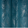 Zasłona z kółkami DUBAI złote przetarcia 140x260 cm morska - 5903754817144