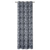 Zasłona z kółkami MALMOS 140x260cm kol.czarno biała - 5903754825255