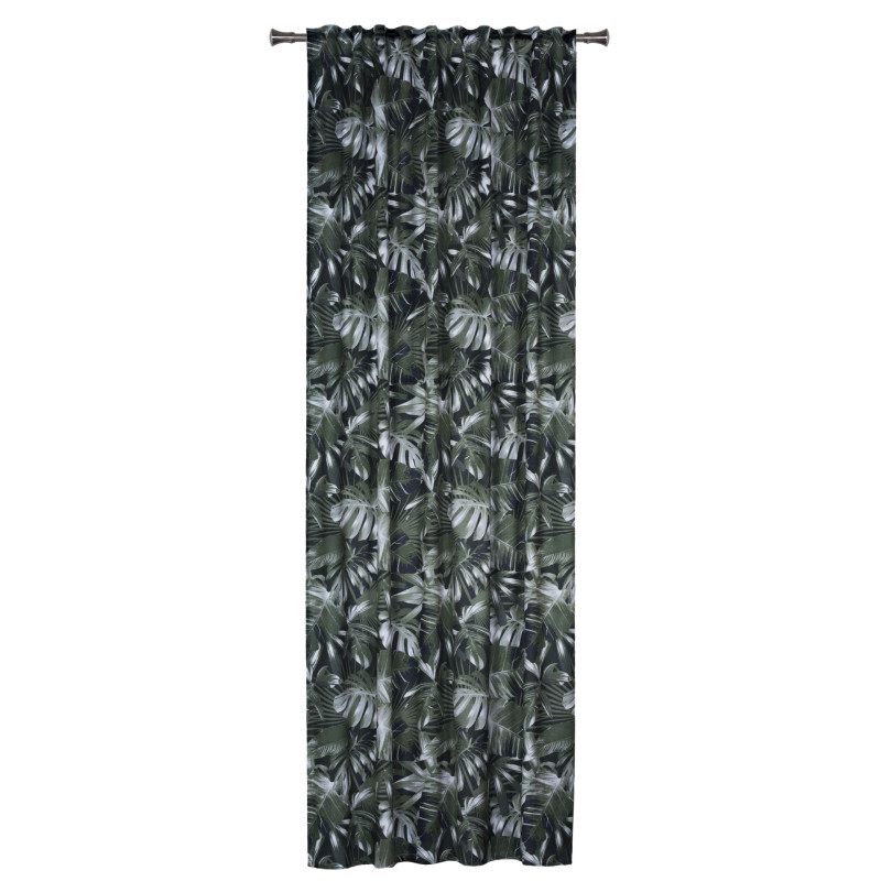 Zasłona z taśmą tunel MANUA 140x260cm kol. zielony - 5903754811654