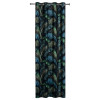 Zasłona z kółkami NUSA 140x260 cm zielony liście - 5903754817182