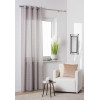 Zasłona z kółkami PULA 140x260 cm kolor taupe geometryczny wzór - 5903754817212