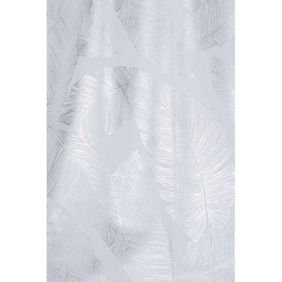 Zasłona z kółkami VANUA 140x260 cm kolor off white wzór liście bananowca - 5903754817243
