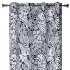 Zasłona z kółkami YSTAD 140x260cm kol.czarno biała - 5903754825262