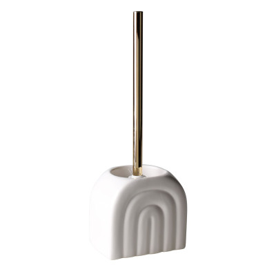 Szczotka do WC ARCO 13x12x37 cm kol.biały - 5903754819360