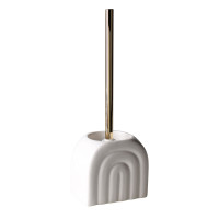Szczotka do WC ARCO 13x12x37 cm kol.biały - 5903754819360