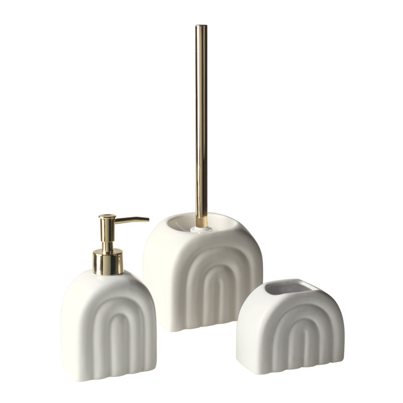 Szczotka do WC ARCO 13x12x37 cm kol.biały - 5903754819360