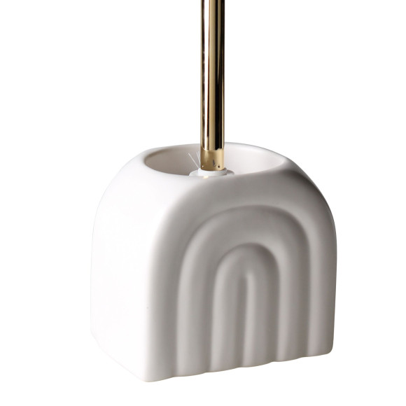 Szczotka do WC ARCO 13x12x37 cm kol.biały - 5903754819360