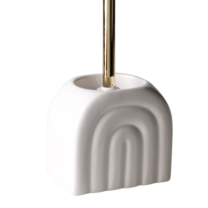 Szczotka do WC ARCO 13x12x37 cm kol.biały - 5903754819360