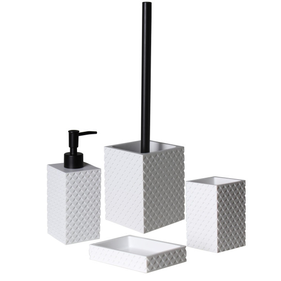 Dozownik ARMO 7x7cm, wys. 18,5cm biały - 5903754819018