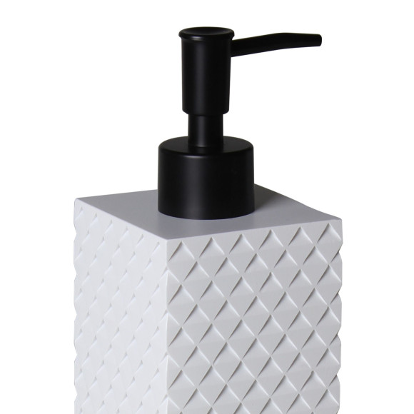Dozownik ARMO 7x7cm, wys. 18,5cm biały - 5903754819018
