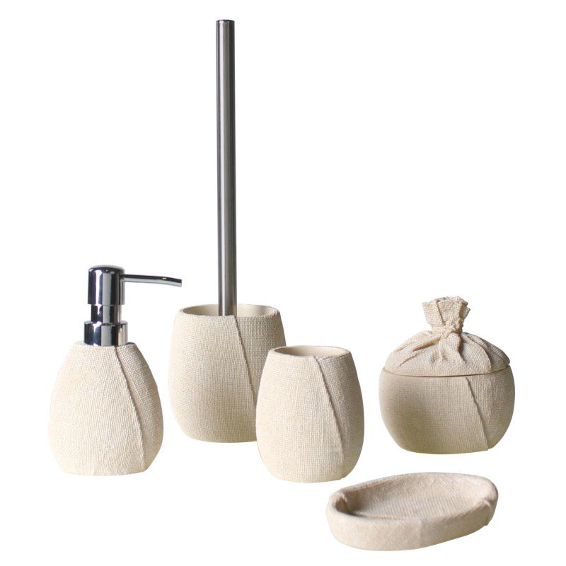 Dozownik CARO 9x6,5cm, wys. 15cm kol.beżowy - 5903754827082