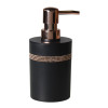 Dozownik FANCY 7x7x16cm, czarny glamour kryształki cyrkonie - 5903754823367