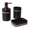 Kubek FANCY 6,7X6,7x10cm, kol. czarny glamour kryształki cyrkonie - 5903754823374