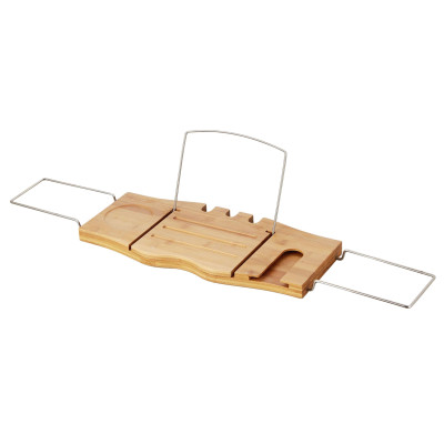 Półka na wannę HAIKOU 74-95x20,3x2,5 cm bambus - 5903754803963
