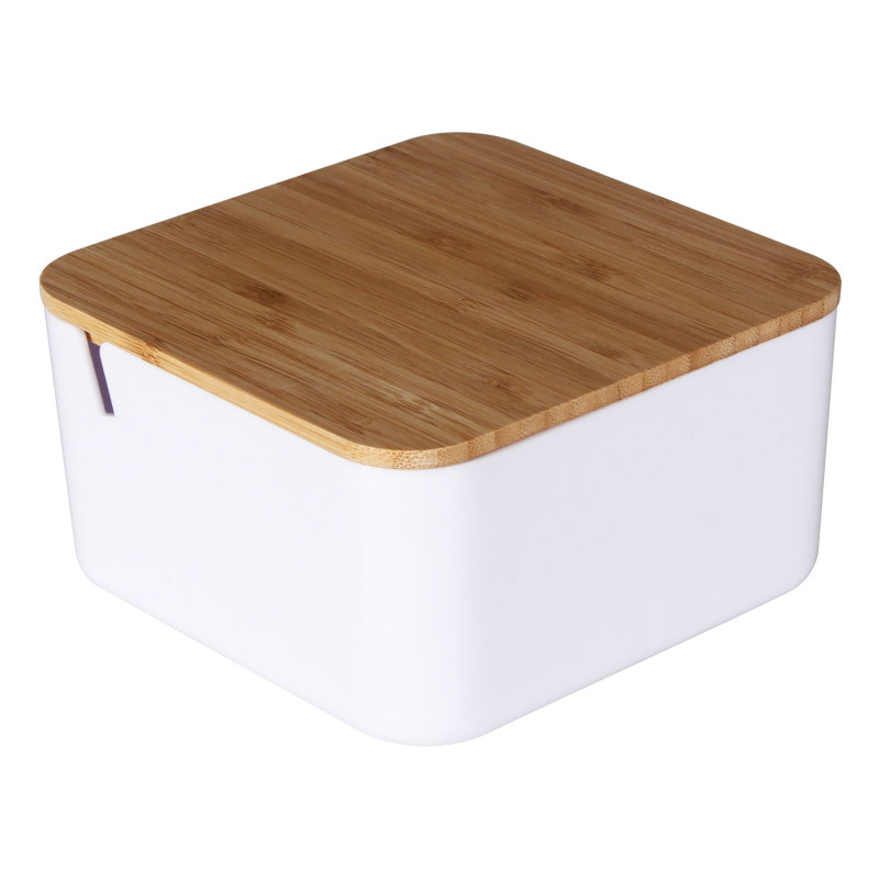 Lusterko z organizerem Arde białe 13 cm - 5903754802508