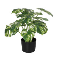 Sztucz. roślina w doniczce MONSTERA VARIEGATA-45cm - 5903754813221